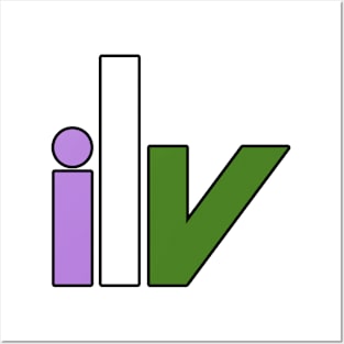 ilv Genderqueer Pride Posters and Art